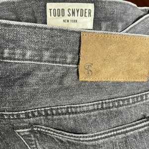Todd Snyder Selvedge Gray Straight Men Jeans